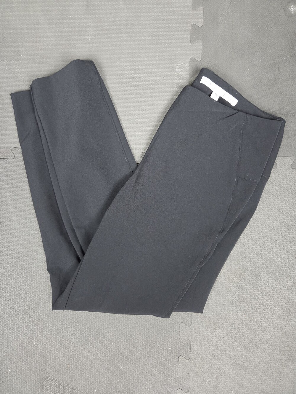 Veronica Beard 8 Black Scuba Pant Zip Back Crop Ponte Stretch Workwear Pants